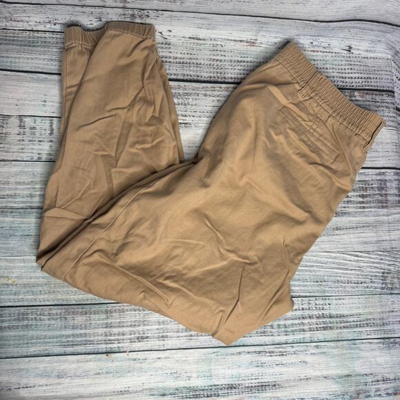 Talbots Khaki Jogger Womens Comfort Pants Large - Picture 5 of 5